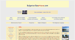 Desktop Screenshot of bulgariavillasartcove.com